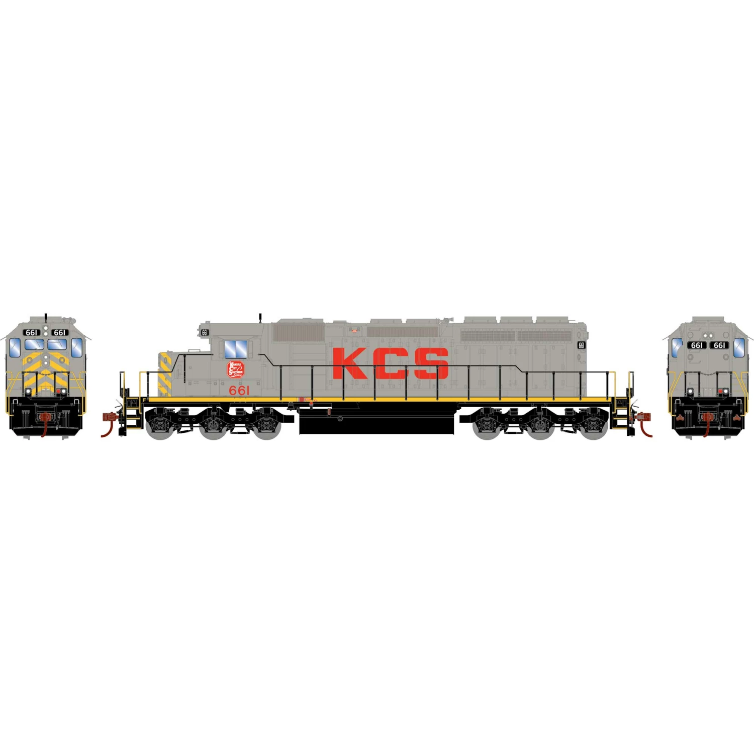Athearn HO RTR SD40-2 with DCC & T2 Sound, KCS #661 for Locomotives