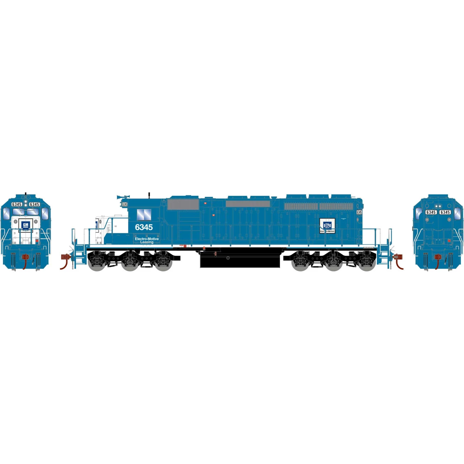 Athearn HO RTR SD40-2 with DCC & T2 Sound, EMDX #6345 for Locomotives