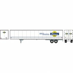 Athearn HO RTR 53' Wabash Plate Trailer, Athearn White for Vehicles & Containers
