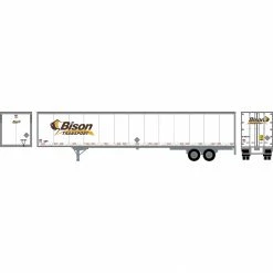 Athearn HO RTR 53' Wabash Plate Trailer, Bison Transport #1 for Vehicles & Containers