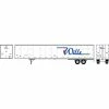 Athearn HO RTR 53' Wabash Plate Trailer, Willis #648 for Vehicles & Containers