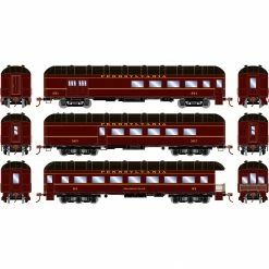 Athearn HO RTR Arch Roof Set, PRR (3) for Passenger Cars