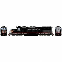 Athearn HO SD40T-2 Locomotive with DCC & Sound, SP/Black Widow #8392 for Locomotives