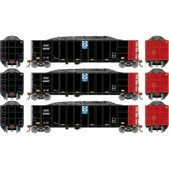 Athearn HO RTR Thrall High Side Gondola with Load, DJJX #1(3) for Freight Cars