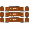 Athearn HO RTR Thrall High Side Gondola/Load,HZX/Brn #2(3) for Freight Cars