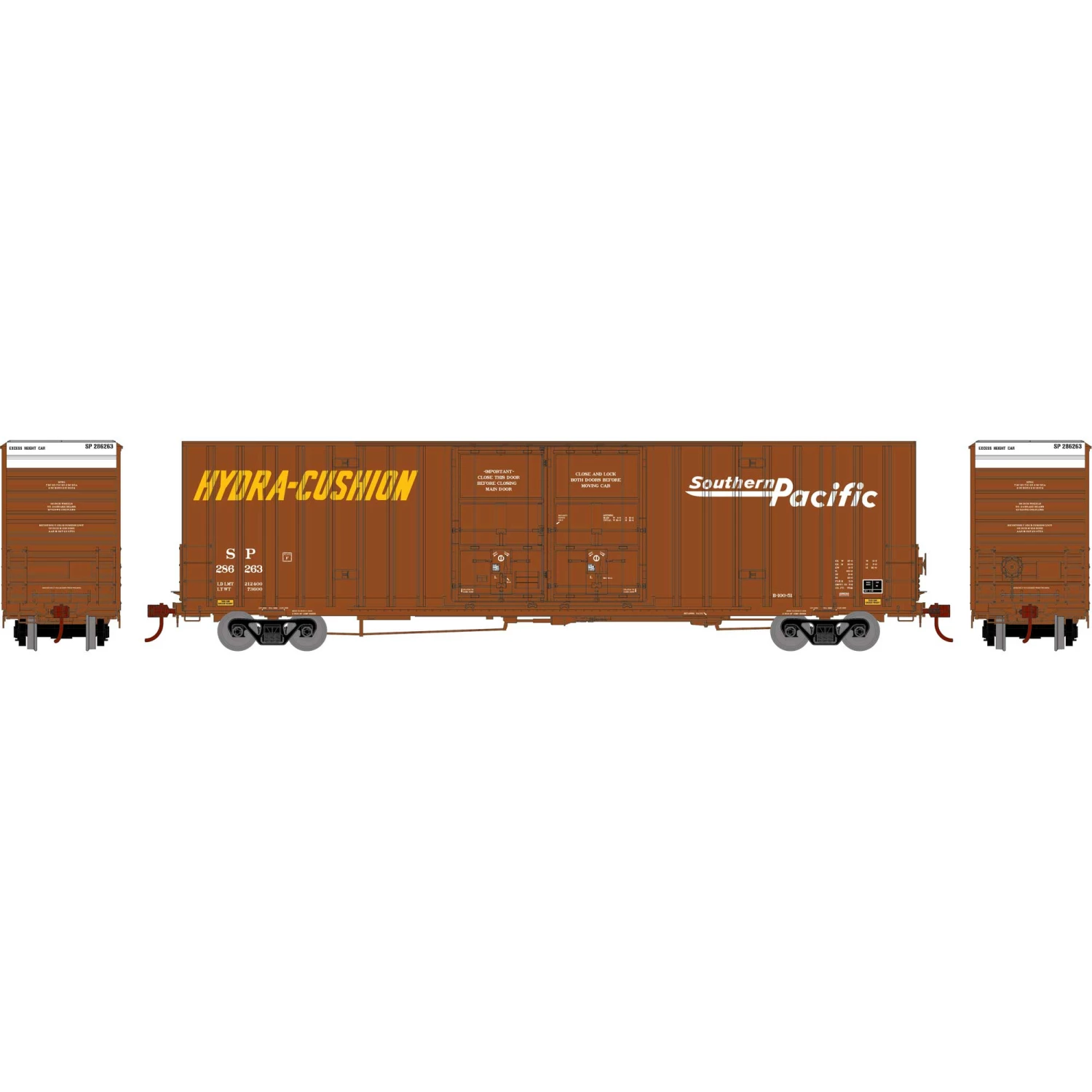 Athearn HO RTR 60' Gunderson Box, SP/Speed Letter #286263 for Freight Cars