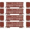 Athearn HO 40' Stock Car, ATSF #1 (4) for Freight Cars