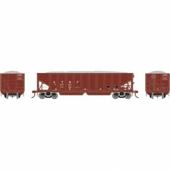 Athearn HO 40' Ribbed 3-Bay Ballast Hopper, ATSF #76950 for Freight Cars