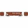 Athearn HO 40' Ribbed 3-Bay Ballast Hopper, SLSF #97003 for Freight Cars