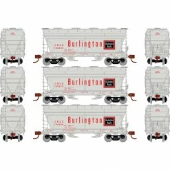 Athearn HO ACF 2970 Covered Hopper, CB&Q (3) for Freight Cars