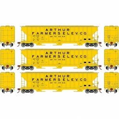 Athearn HO RTR FMC 4700 Covered Hopper, AFEX (3) for Freight Cars