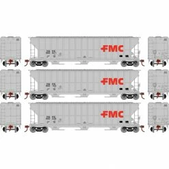 Athearn HO RTR FMC 4700 Covered Hopper, NAHX (3) for Freight Cars