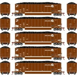 Athearn HO Bethgon Coalporter with Load, CR #1 (5) for Freight Cars