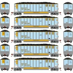 Athearn HO Bethgon Coalporter with Load, CSX #2 (5) for Freight Cars