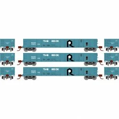 Athearn HO RTR 52' Mill Gondola, RI (3) for Freight Cars