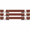 Athearn HO RTR 52' Mill Gondola, Washington Central (3) for Freight Cars