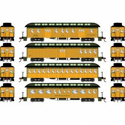 Athearn HO 50' Old Time Overland Passenger Set, V&T #1 (4) for Passenger Cars