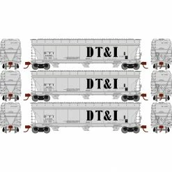 Athearn N ACF 4600 3-Bay CF Hopper, DT&I #1 (3) for Freight Cars
