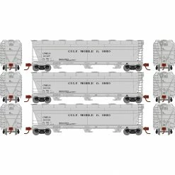 Athearn N ACF 4600 3-Bay CF Hopper, GM&O #1 (3) for Freight Cars