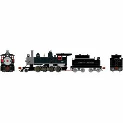 Athearn HO Old Time 2-8-0 Locomotive with DCC & Sound, V&T #30 for Locomotives