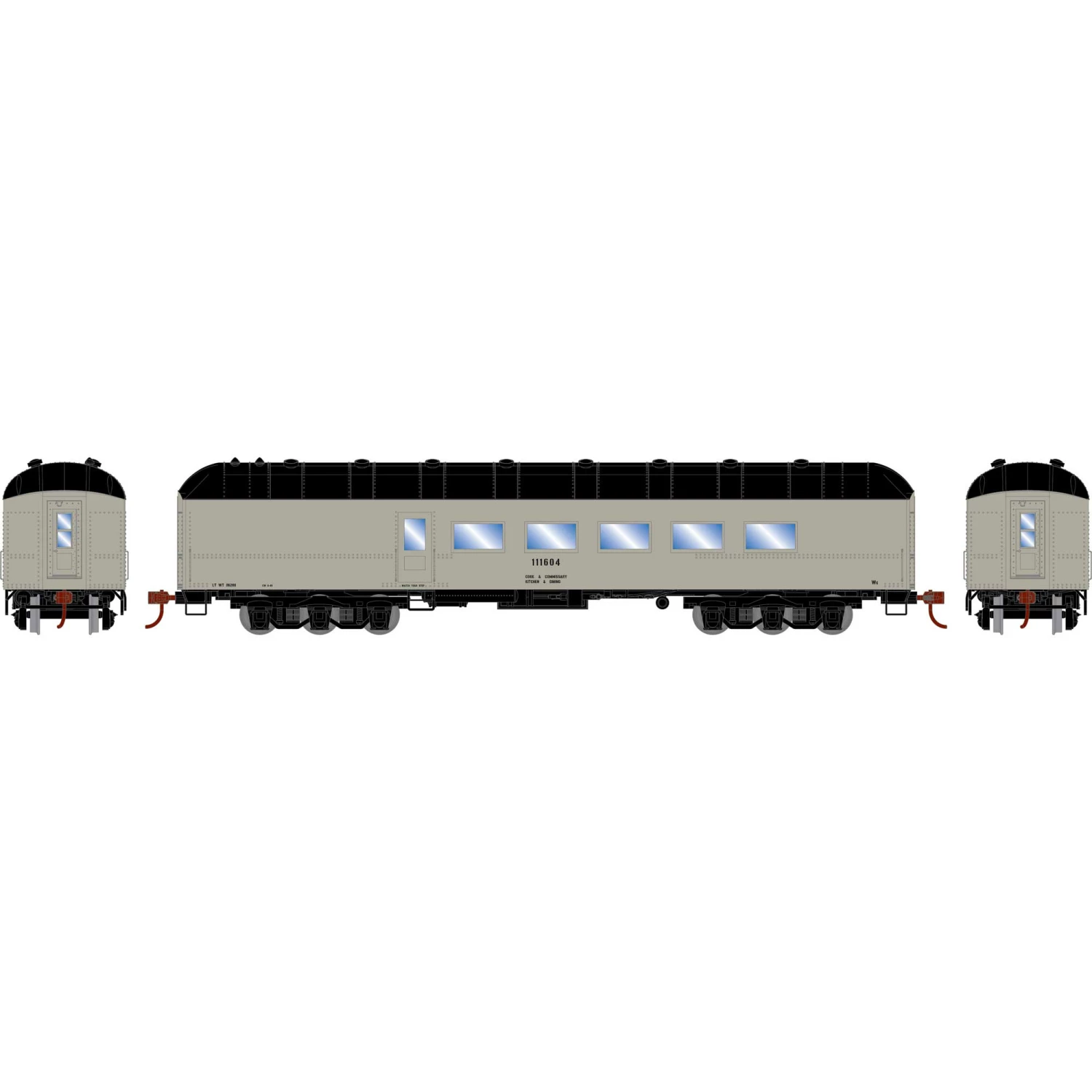 Athearn HO RTR Arch Roof Diner, MOW #111604 for Passenger Cars