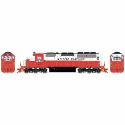 Athearn HO SD40 Locomotive with DCC & Sound, Western Maryland #7447 for Locomotives