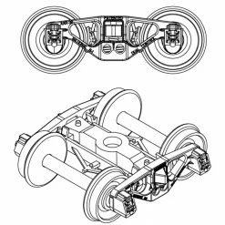 Athearn HO 70-Ton National B-1 Truck (2Pr) for Parts, Trucks & Wheels