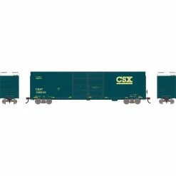 Athearn HO RTR FMC 60' DD/SS Hi-Cube Box, CSX #166640 for Freight Cars