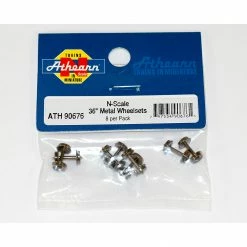 Athearn N 36" Metal Wheel Set (8) for Trucks & Wheels