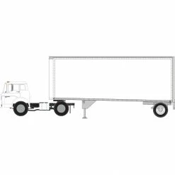 Athearn HO RTR Ford C/28' Trailer, Owner Operator for Freight Cars