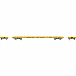 Athearn HO RTR 60' Flat, Frisco #3805 for Freight Cars
