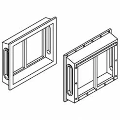 Athearn HO All-Weather Window Set, 2 Pane/Shallow/Angle(6) for Parts
