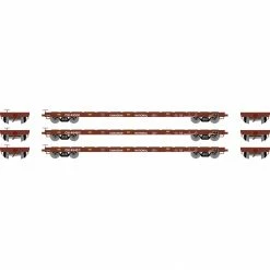 Athearn HO RTR 60' Flat Car, CN #(3) for Freight Cars