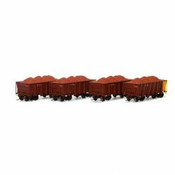 Athearn HO RTR 26' Ore Car Low Side/Ld,RTG/Australia #2(4) for Freight Cars