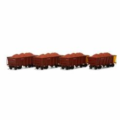 Athearn HO RTR 26' Ore Car Low Side/Ld,RTG/Australia #3(4) for Freight Cars