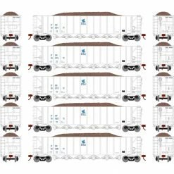 Athearn HO RTR 5Bay Rapid Discharge Hopper ITGX White#2(5) for Freight Cars