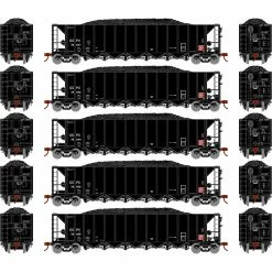 Athearn HO RTR 5-Bay Rapid Discharge Hopper, GGPX #1 (5) for Freight Cars