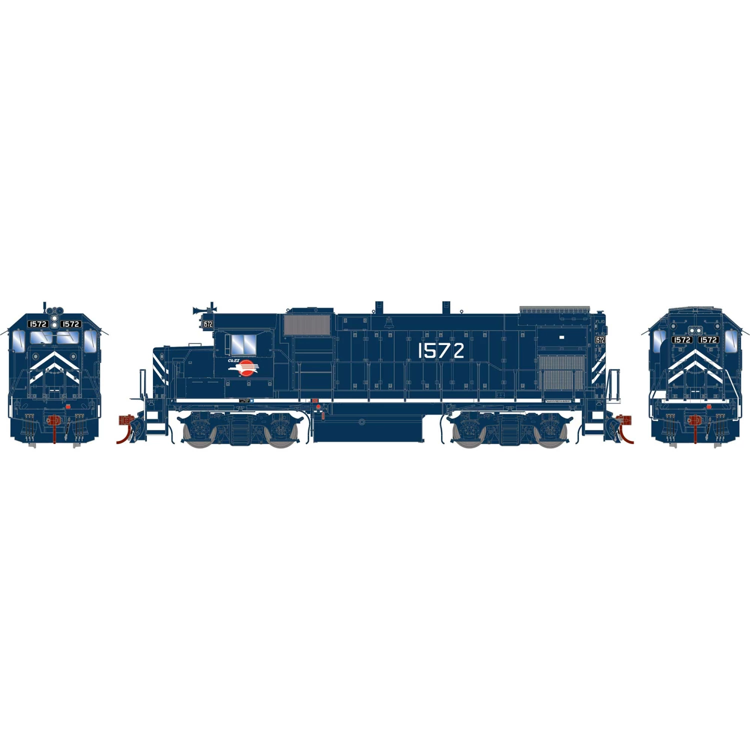 Athearn HO GP15-1 Locomotive with DCC & Sound, Missouri Pacific #1572 for Locomotives