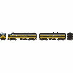 Athearn HO FP7A F9B with DCC & SND SLSF Blk & Yel #5045 #5142 for Locomotives