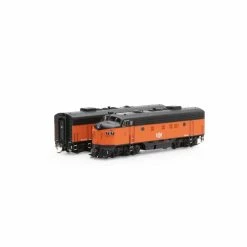 Athearn HO F7 A/B with DCC & Sound, B&LE/Freight #727A/#721B for Locomotives