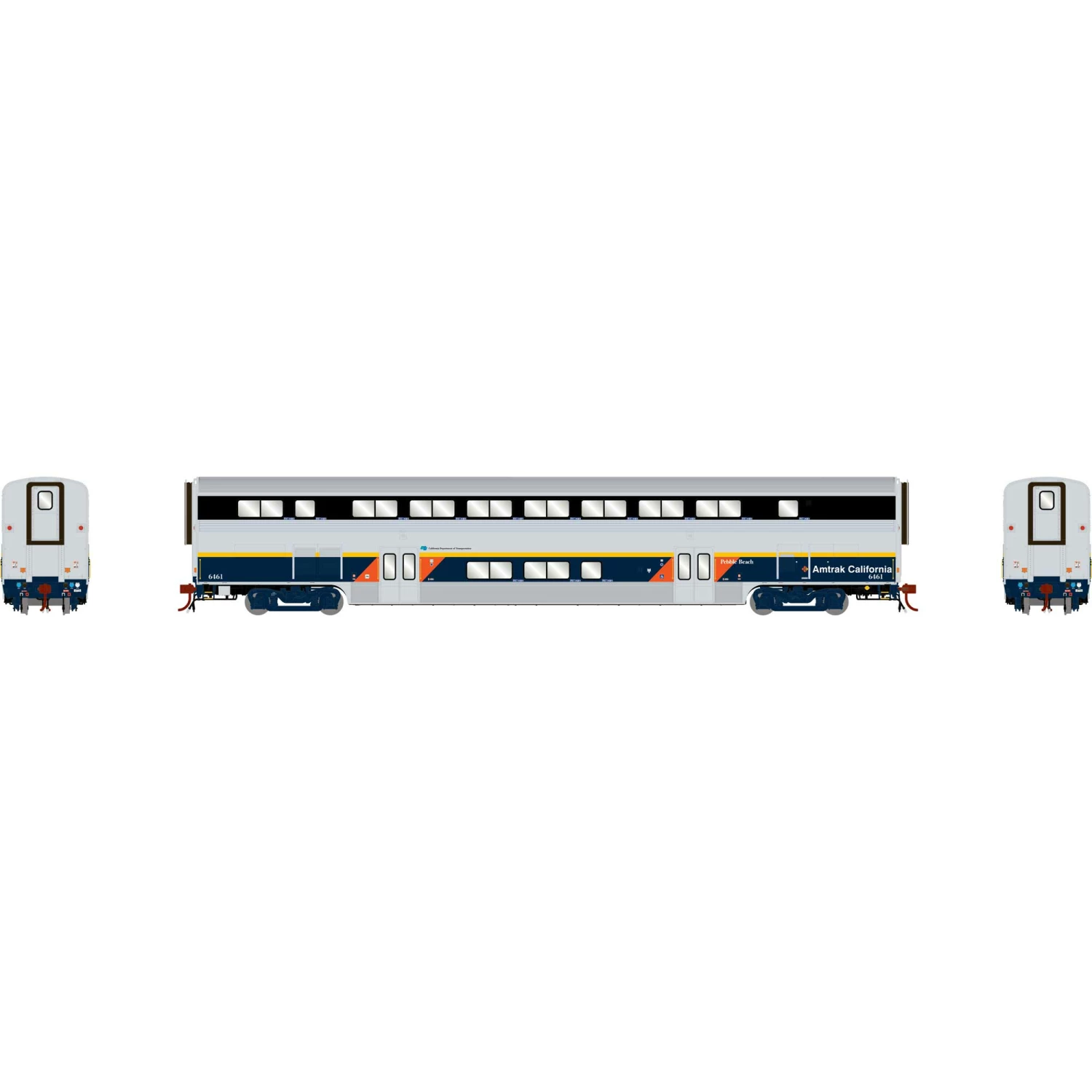 Athearn HO Amtrak California II Coach with Lights, CDTX #6461 for Passenger Cars