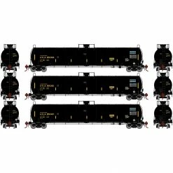 Athearn HO 33,900-Gallon LPG Tank/Early, UTLX #1 (3) for Freight Cars