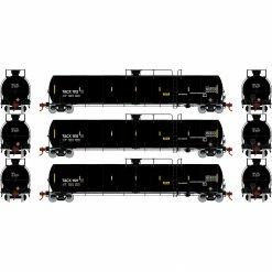 Athearn HO 33,900-Gallon LPG Tank/Late, TACX (3) for Freight Cars
