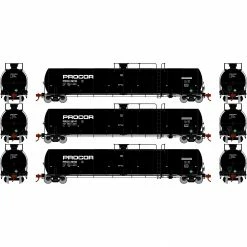 Athearn HO 33,900-Gallon LPG Tank/Late, PROX #1 (3) for Freight Cars
