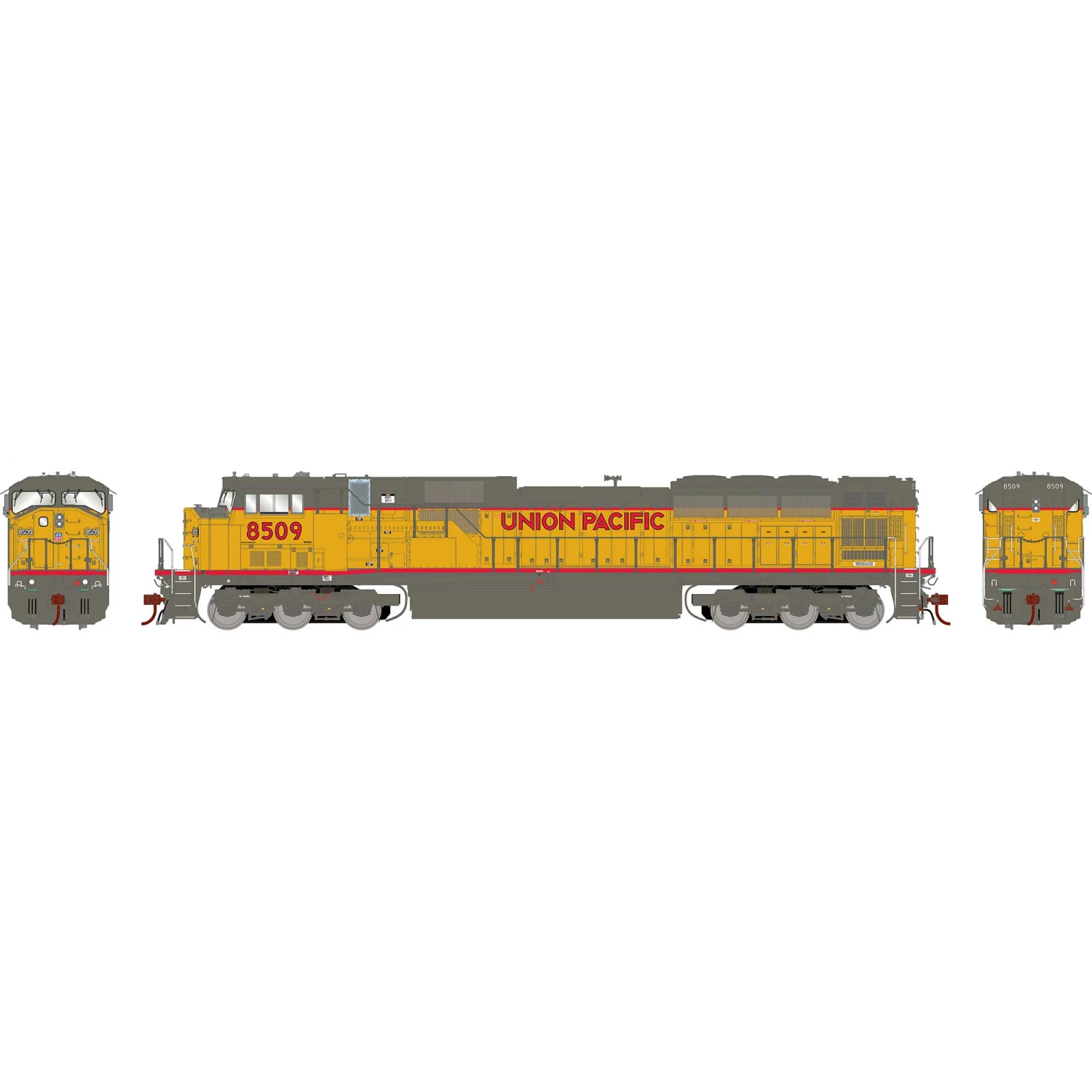 Athearn HO G2 SD90MAC-H Phase I with DCC & Sound, UP #8509 for Locomotives