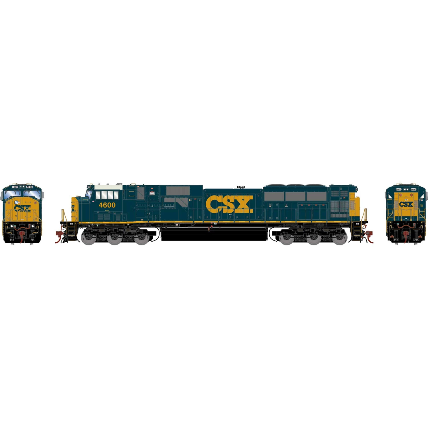 Athearn HO G2 SD80MAC with DCC & Sound, CSXYN3 #4600 for Locomotives