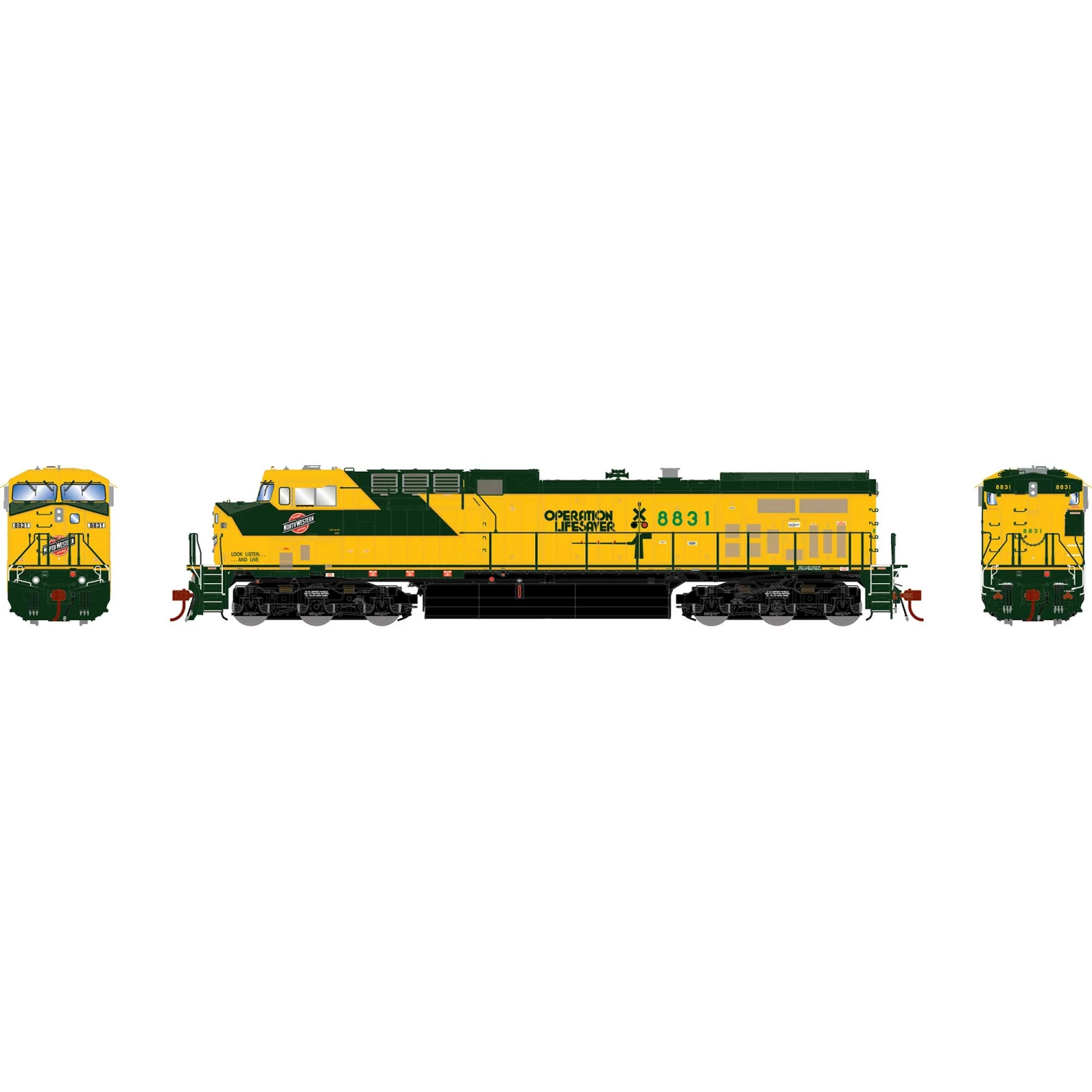 Athearn HO G2 AC4400CW, C&NW #8831 for Locomotives