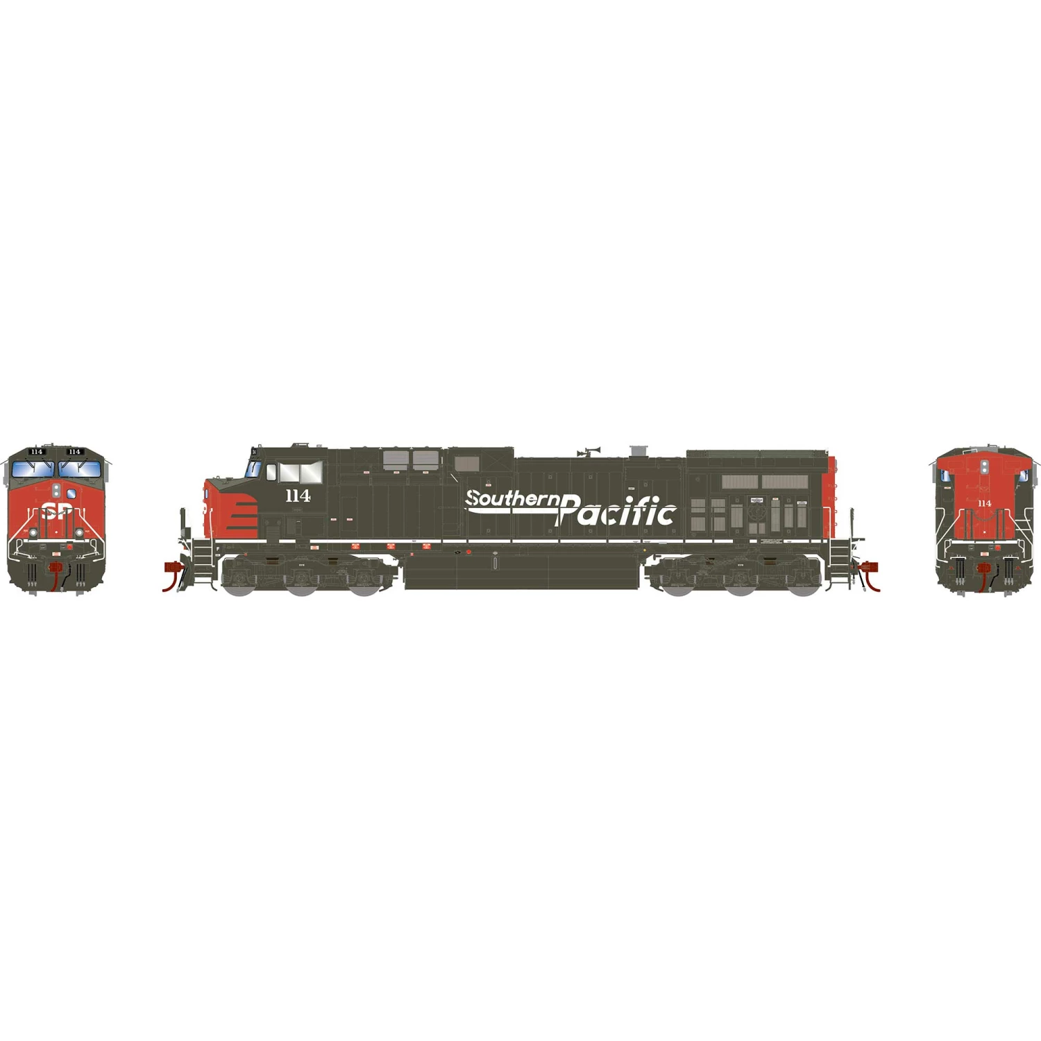 Athearn HO G2 AC4400CW, SP #114 for Locomotives