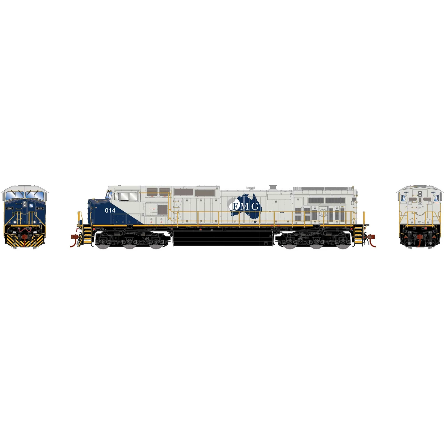 Athearn HO G2 Dash 9-44CW with DCC & Sound, FMG #014 for Locomotives