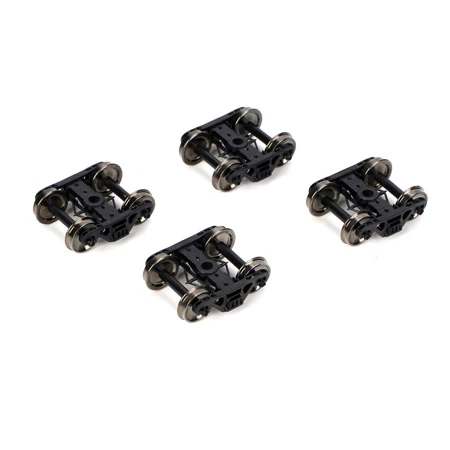 Athearn HO 100-Ton Roller Bearing Truck, .110" Tread (2Pr) for Trucks & Wheels